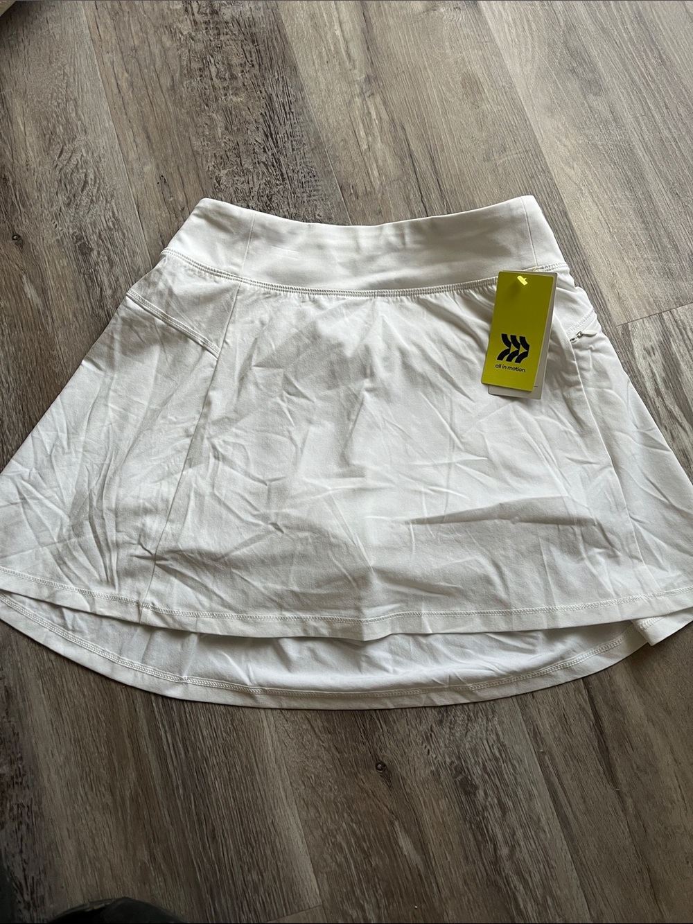 all in motion White Circle Skater Skirt with Built-In Shorts